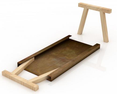 Стол Mastro, созданный дизайн - студией Gumdesign, отличается своими техническими особенностями. 01