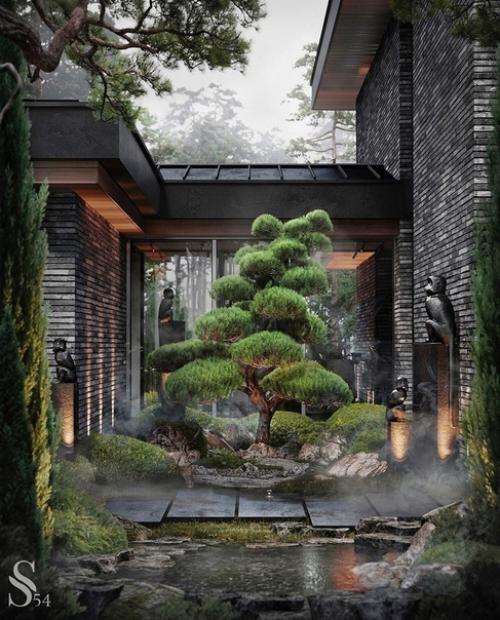 Дом, ландшафтный дизайн - всё просто потрясающе! 02