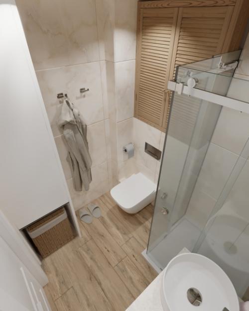 1-Комнатная квартира в светлых тонах. 06