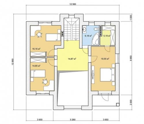 Просторный солидный коттедж. 03