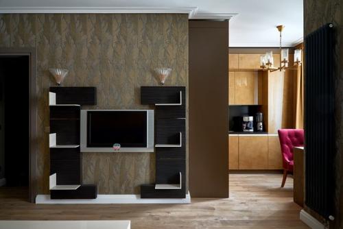 Элегантное преображение кухни - гостиной в новой квартире замечательной актрисы Марии Шукшиной. 03