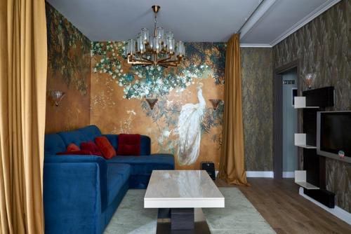 Элегантное преображение кухни - гостиной в новой квартире замечательной актрисы Марии Шукшиной. 05