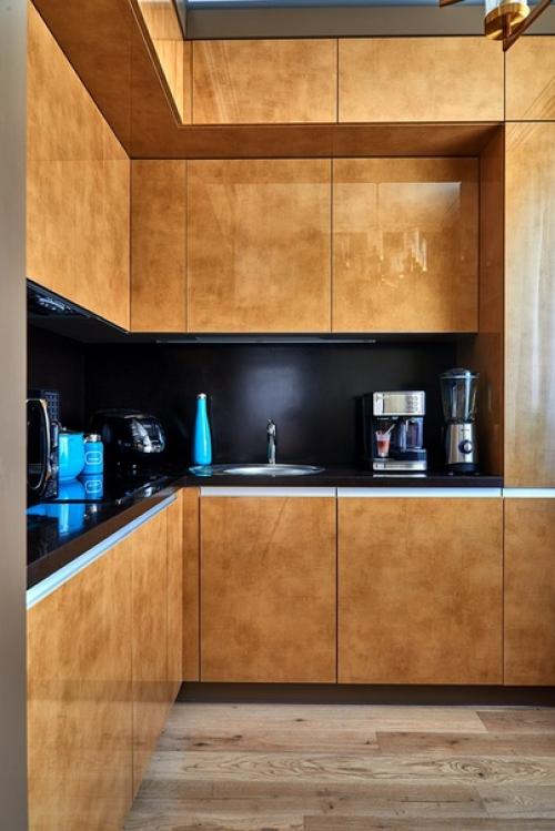 Элегантное преображение кухни - гостиной в новой квартире замечательной актрисы Марии Шукшиной. 02