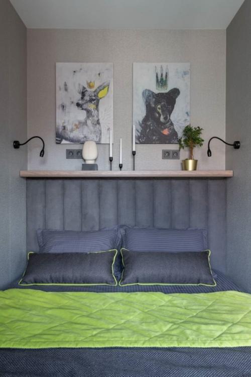 Стильный дизайн небольшого пространства, площадью 23 кв. 03