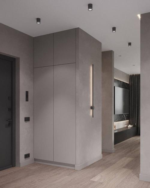 Интерьер квартиры в единой цветовой палитре. 03