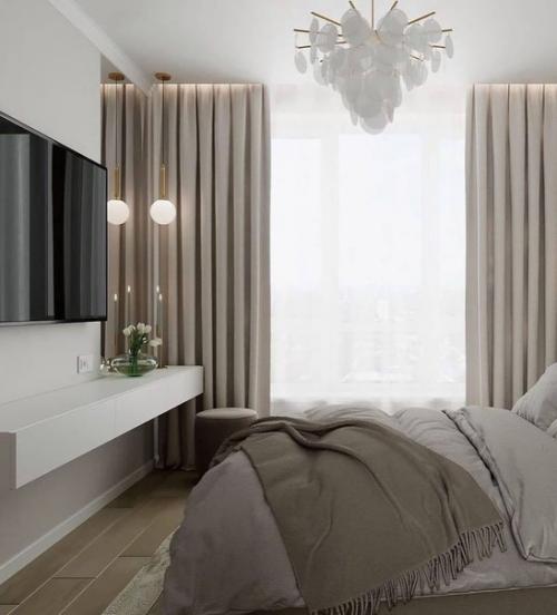 Какой нежный и современный дизайн - проект квартиры. 06