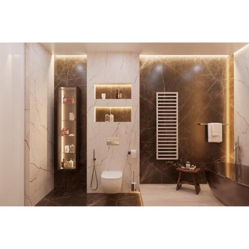 Интерьер ванной комнаты в современном стиле с элементами контемпорари. 02