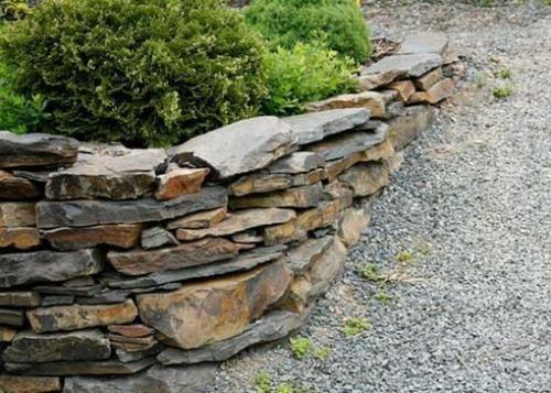 Подпорная стенка своими руками на даче. 02