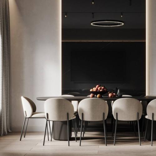 Интерьер квартиры в единой цветовой палитре. 07