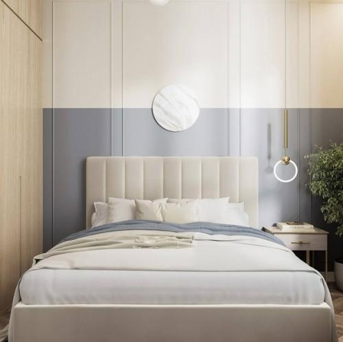 Светлый и уютный интерьер квартиры в пастельных тонах. 07