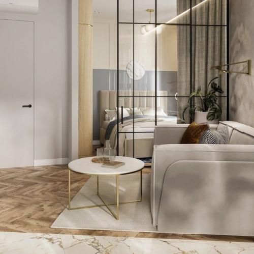 Светлый и уютный интерьер квартиры в пастельных тонах. 04