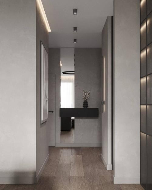 Интерьер квартиры в единой цветовой палитре. 02