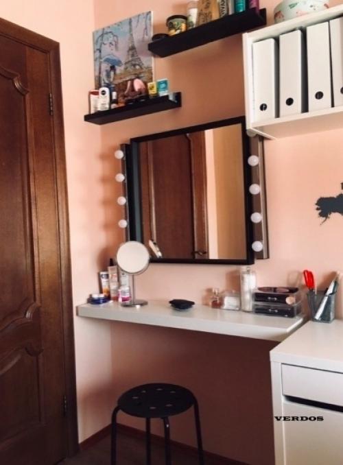 Комната дочери.  Все работы делали рабочие, дизайн мой и дочки. 01