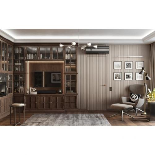 Современный кабинет это не просто место для работы, а комната в которой предусмотрен и уголок для отдыха, и место для приёма гостей. 02