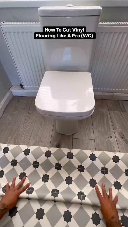 Когда пространство ограничено, и каждый миллиметр имеет значение - точная подрезка линолеума становится особенно важной. 
