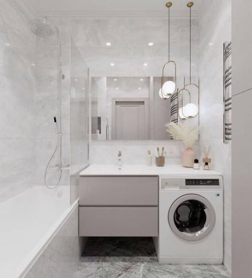 Какой нежный и современный дизайн - проект квартиры. 07