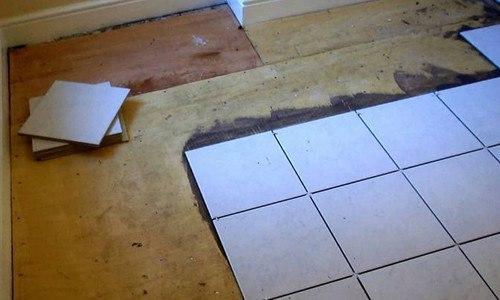Технология монтажа плитки на деревянный пол. 02