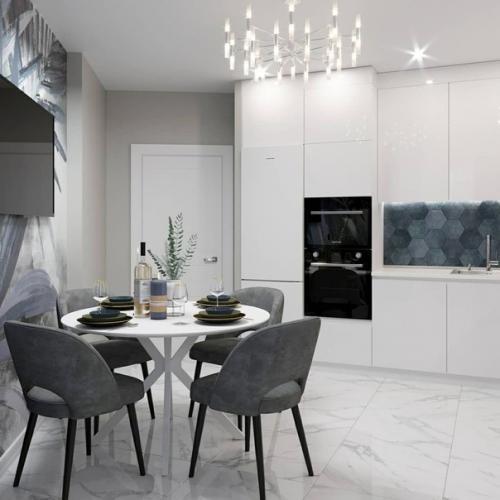 Стильный дизайн - проект небольшой квартиры в современном стиле. 01