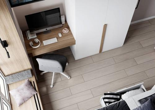 Когда квартира не большая, но всем нужно свое местечко. 01