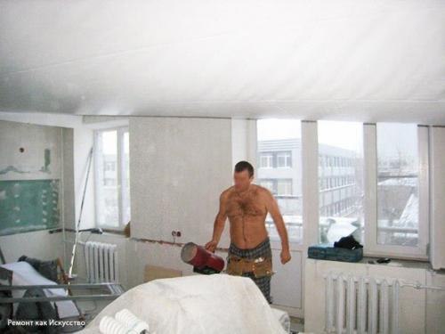 Мы монтируем натяжной потолок. 05 Мы монтируем натяжной потолок. 05