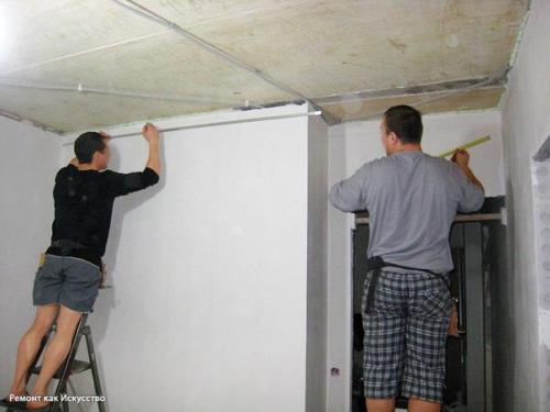 Мы монтируем натяжной потолок. 01 Мы монтируем натяжной потолок. 01