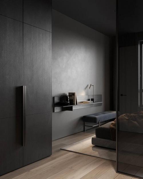 Уютный интерьер спальни. 03