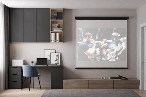 Интерьер современной и функциональной комнаты в светлых тонах. 06