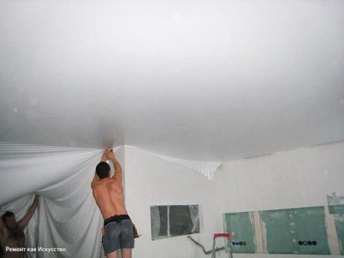 Мы монтируем натяжной потолок. 06 Мы монтируем натяжной потолок. 06