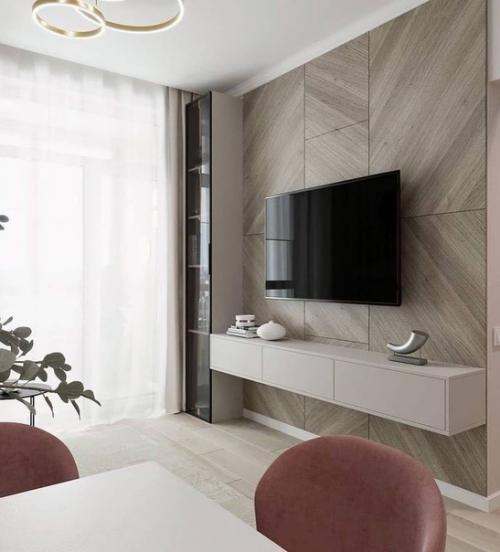 Какой нежный и современный дизайн - проект квартиры. 04