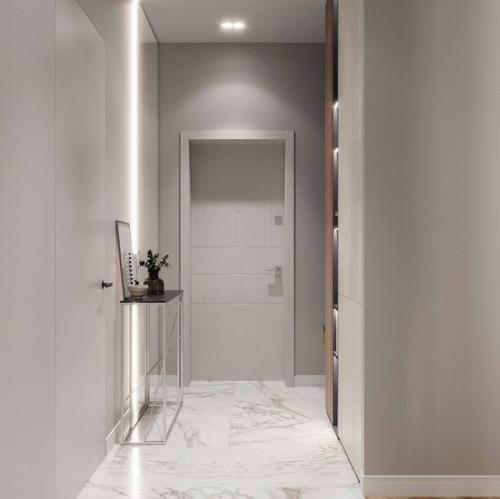 Светлый и уютный интерьер квартиры в пастельных тонах. 08