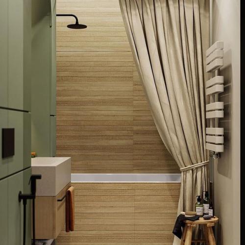 Школа ремонта.  Яркий дизайн ванной комнаты. 03