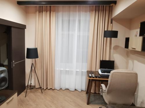 Всем привет!  Оцените дизайн в современном стиле с элементами лофта. 01