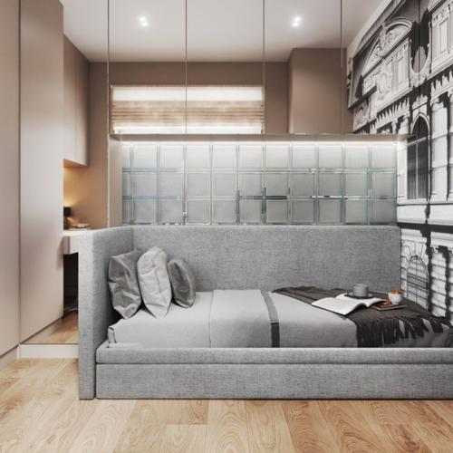 Когда в семье разнополые дети, да ещё и с большой разницей в возрасте, понимаешь, что всем нужны отдельные комнаты, и это не обсуждается. 02