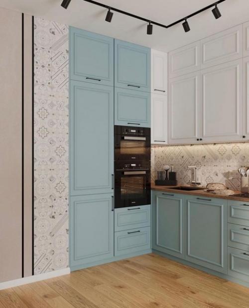 Дизайн - проект кухни - гостиной, площадью 16 кв. 01