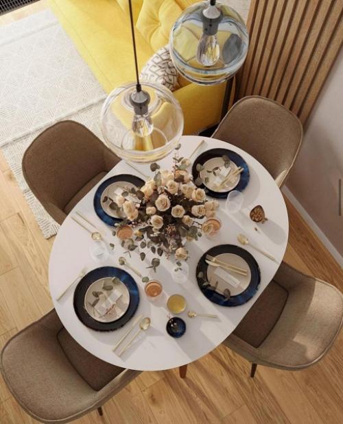 Дизайн - проект кухни - гостиной, площадью 16 кв. 08