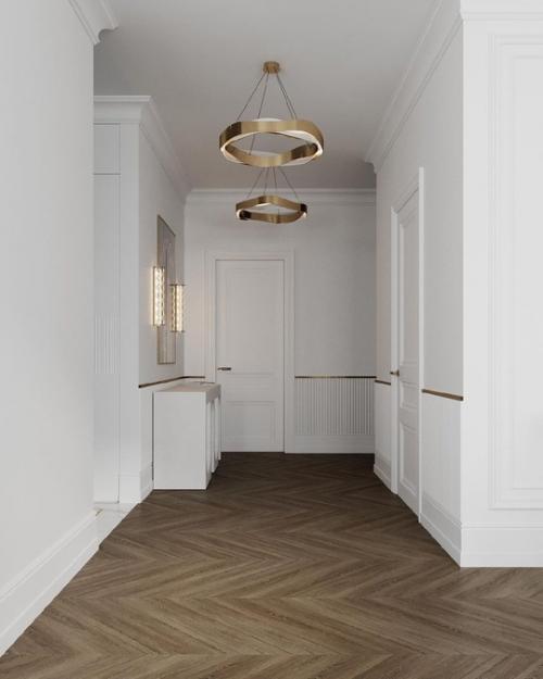 Как вам такой стильный светлый интерьер прихожей? 02