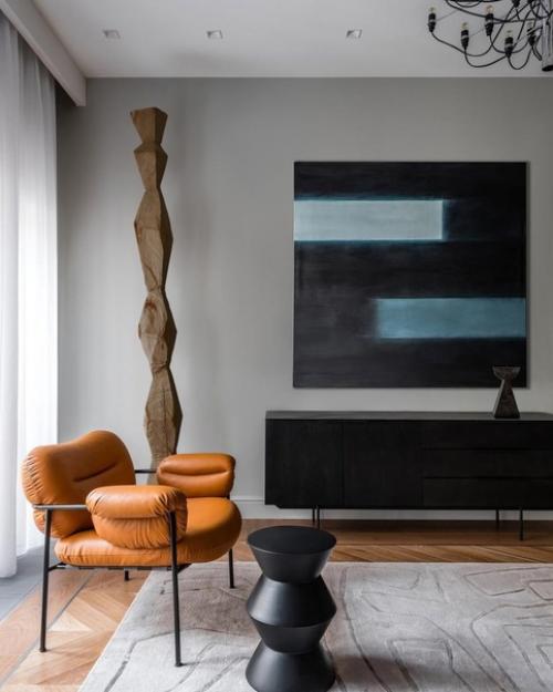 Как может выглядеть квартира коллекционер современного искусства по мнению дизайнера Ильи гульянца. 04