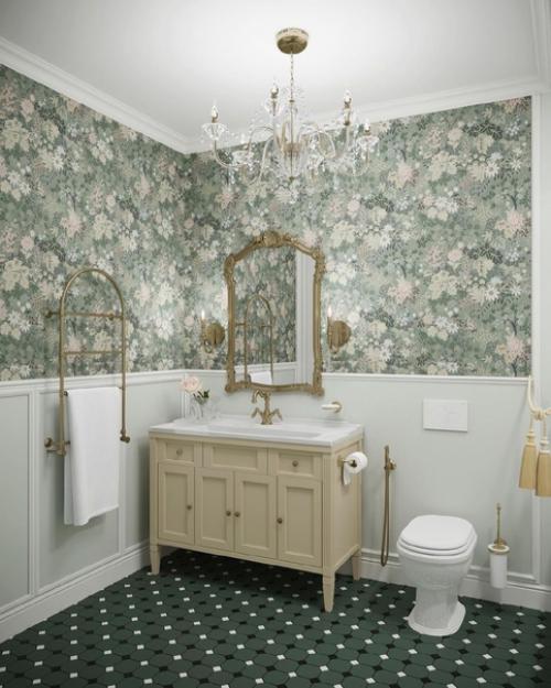 Ванная в классическом стиле. 01