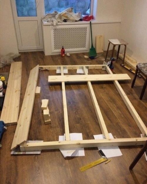 Как я кровать своими руками в каретной стяжкой сделал. 01