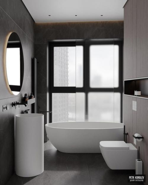 Ванная комната с панорамным окном. 03