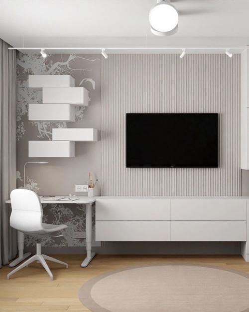 Уютная, светлая комната для девочки от Olga Lupandina. 05