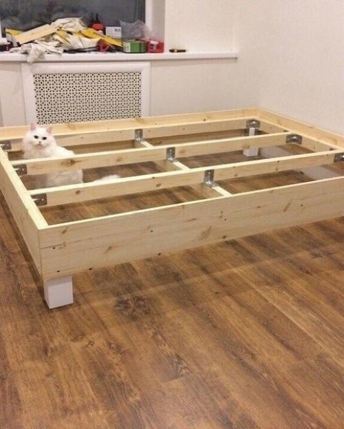 Как я кровать своими руками в каретной стяжкой сделал. 02