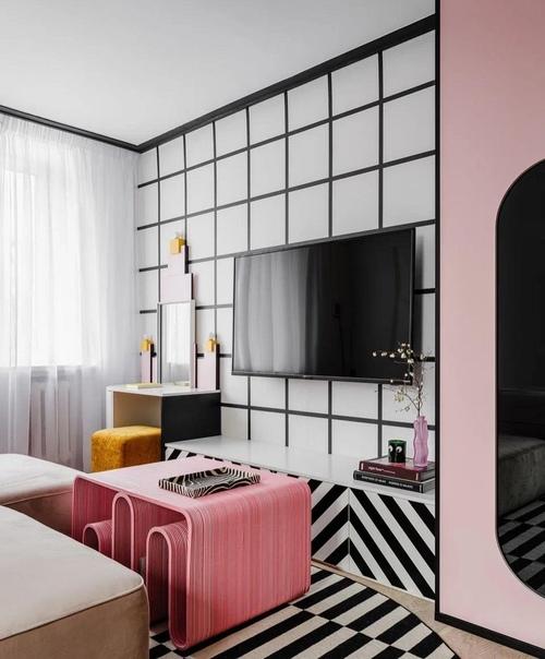 Смелый и достаточно противоречивый вариант отделки квартиры. 02