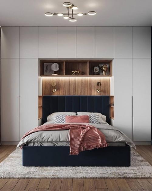 Уютный и красочный интерьер небольшой комнаты. 05