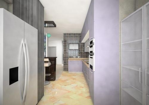 Гостиная - кухня - столовая, г. Самара. 04