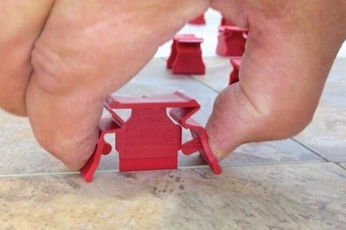 Укладка кафеля с использованием системы выравнивания плитки СВП. 07