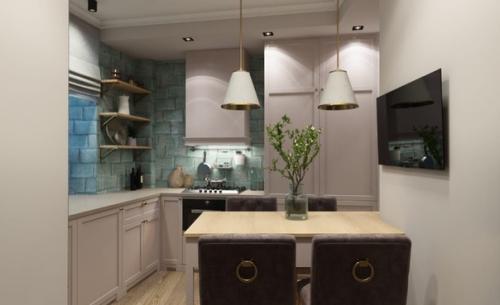 Дизайн - проект нашей кухни 12 м. единственное, стулья будут обычные, нарисованы полу - барные. 01