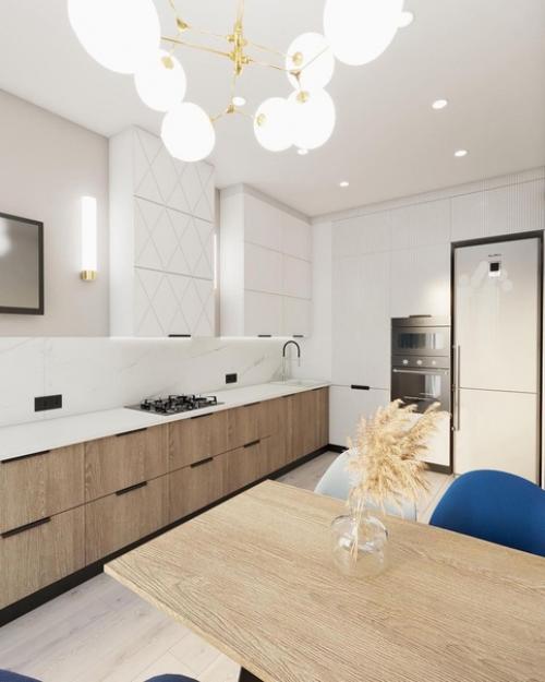 Ну что за шикарный дизайн - проект кухни. 01