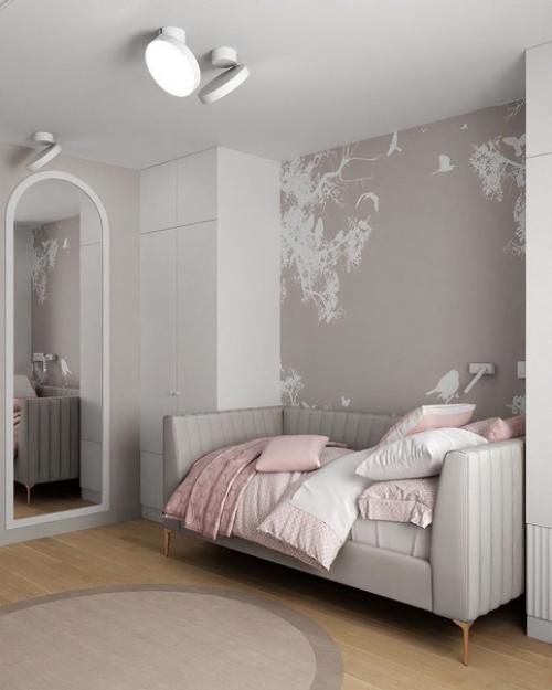 Уютная, светлая комната для девочки от Olga Lupandina. 03