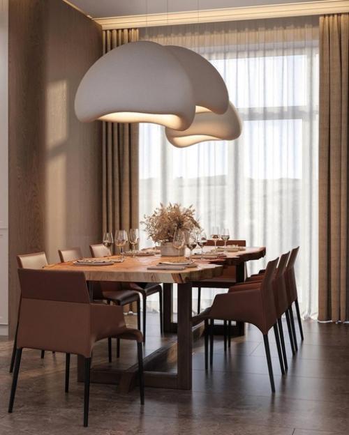 Шикарная кухня - гостиная в светлых тонах. 07